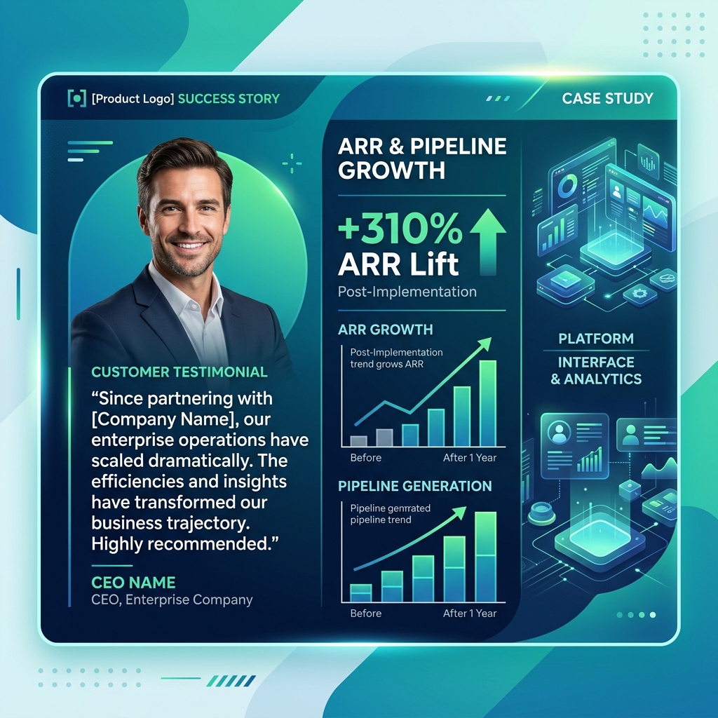 Enterprise B2B SaaS Growth Case Study (+310% ARR)